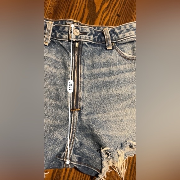 Abercrombie & Fitch Annie high-rise Jean shorts women’s 28 / 6 Cut off EUC boho - Picture 14 of 16